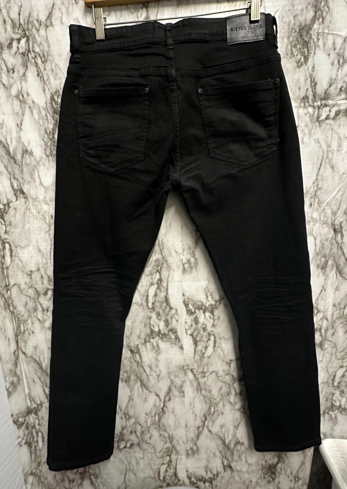Designer Steve’s Jeans Denim Black Jeans Men size 32 x 30 Size US 32 / EU 48 - 6 Thumbnail