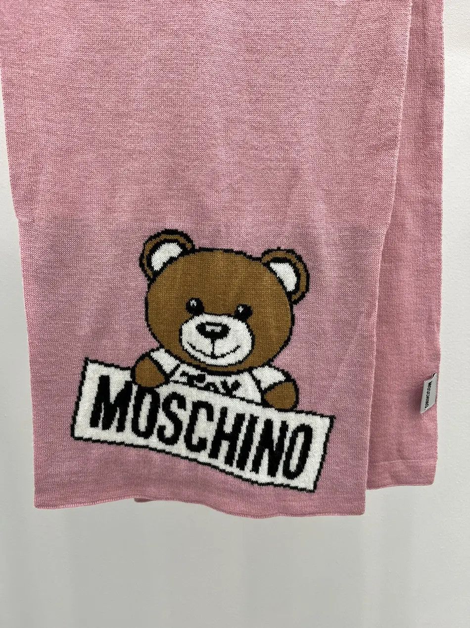 Moschino Moschino Bear Toy Pink Scarf Size ONE SIZE - 2 Thumbnail