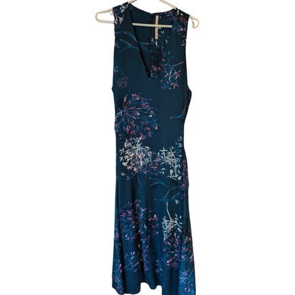 Other Rachel Roy Blue Floral Plus Size Sleeveless Dress 22W Size 3XL / US 20-22 - 1 Thumbnail