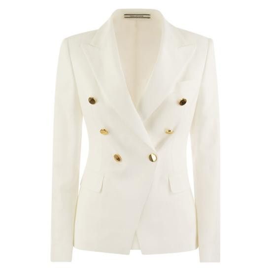 Tagliatore TAGLIATORE Women Suit Set J ALICYA10B PE 340159 U 24E182 WHITE Size L / US 10 / IT 46 - 1 Thumbnail