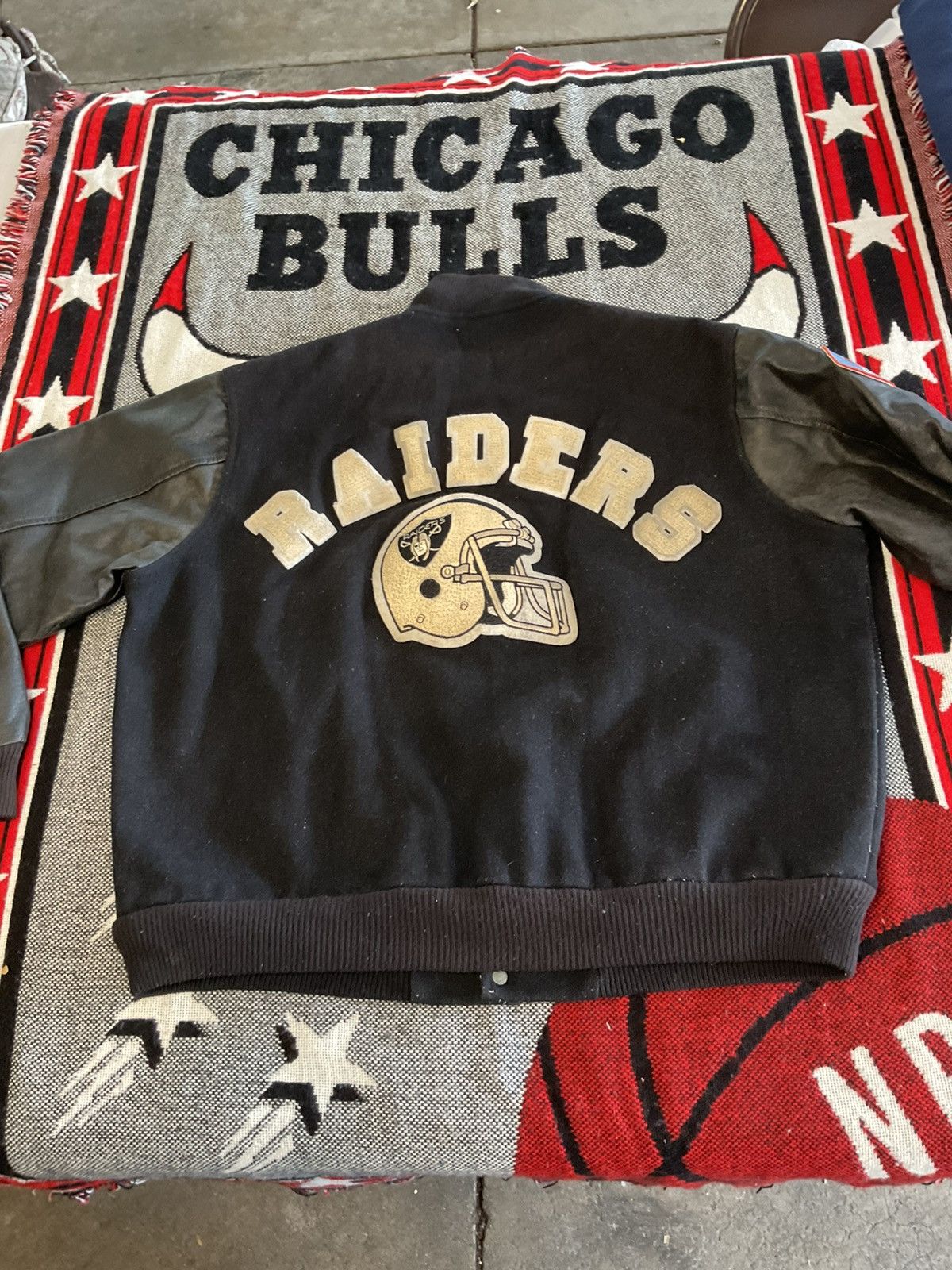 Chalk Line Vintage nfl Los Angeles raiders chalk line jacket Size US L / EU 52-54 / 3 - 5 Thumbnail