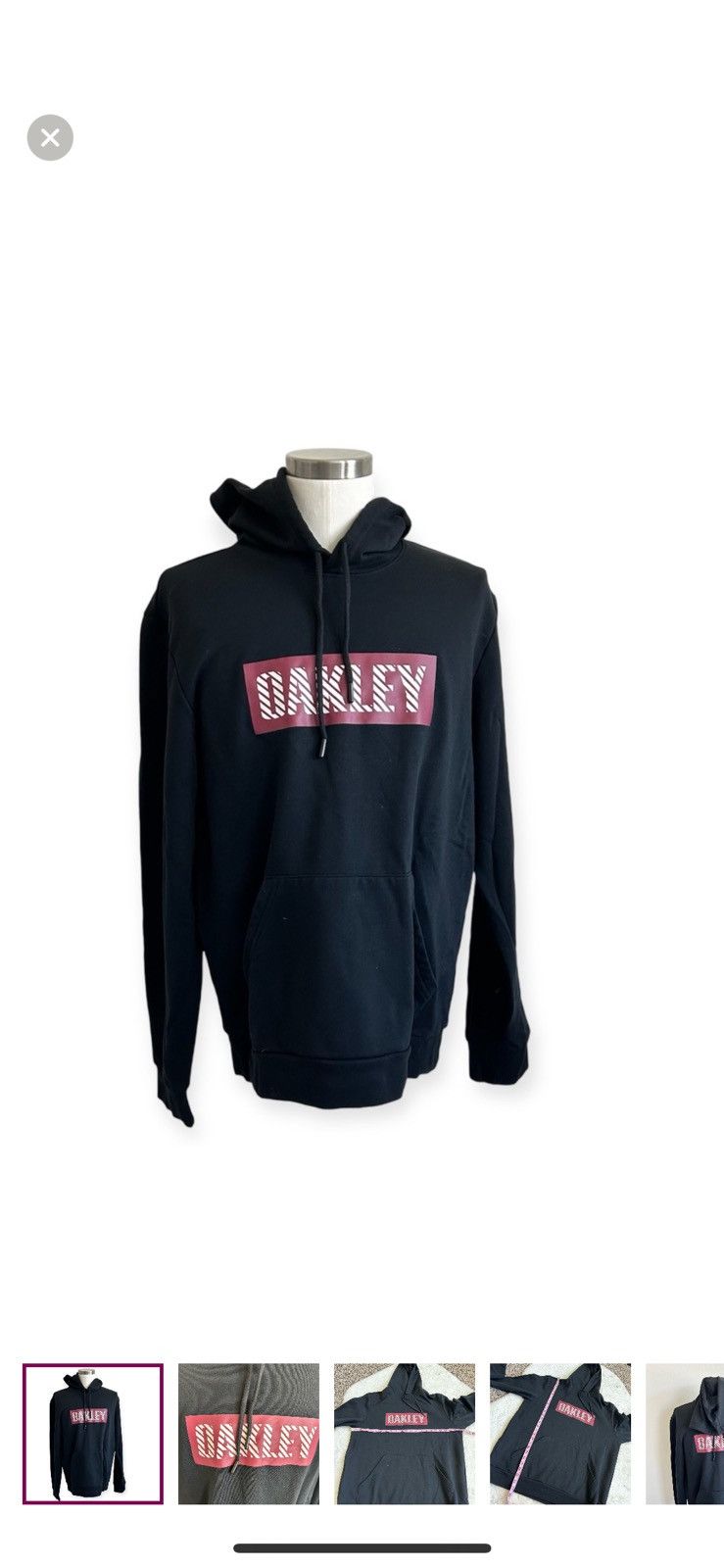 Oakley Oakley xl black logo hoodie Size US XL / EU 56 / 4 - 1 Thumbnail