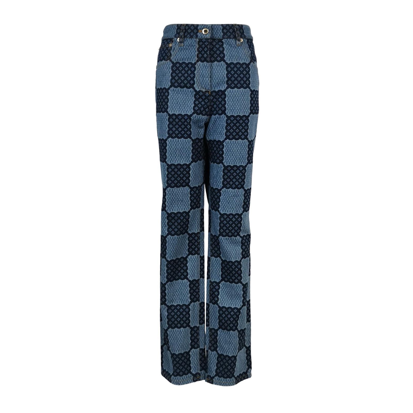 Louis Vuitton Louis Vuitton Checkerboard Denim Jeans Size 28 Size US 28 / EU 44 - 1 Thumbnail