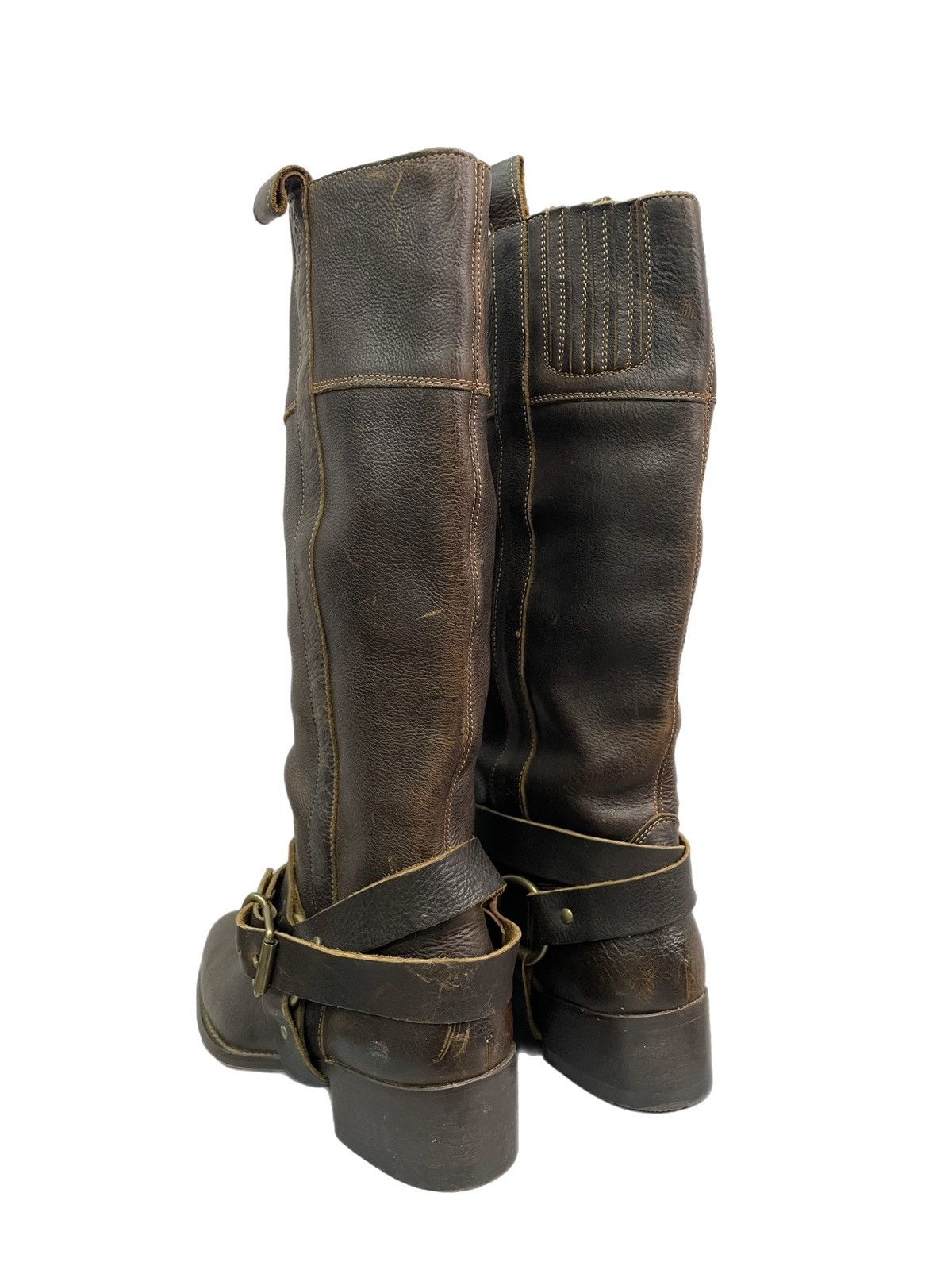 Wrangler Vintage Brown Tall Leather wrangler 90s Boots Western Size US 7.5 / EU 40-41 - 4 Thumbnail
