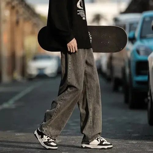 Y2K Flower Printed Baggy Jeans