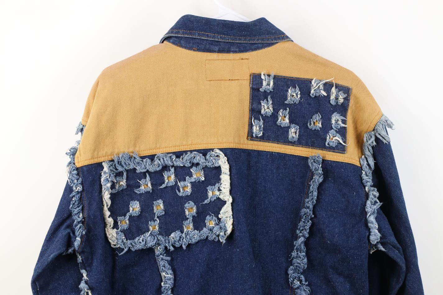Vintage Deadstock Vintage 90s Streetwear Patch Denim Trucker Jacket Size US S / EU 44-46 / 1 - 16 Thumbnail
