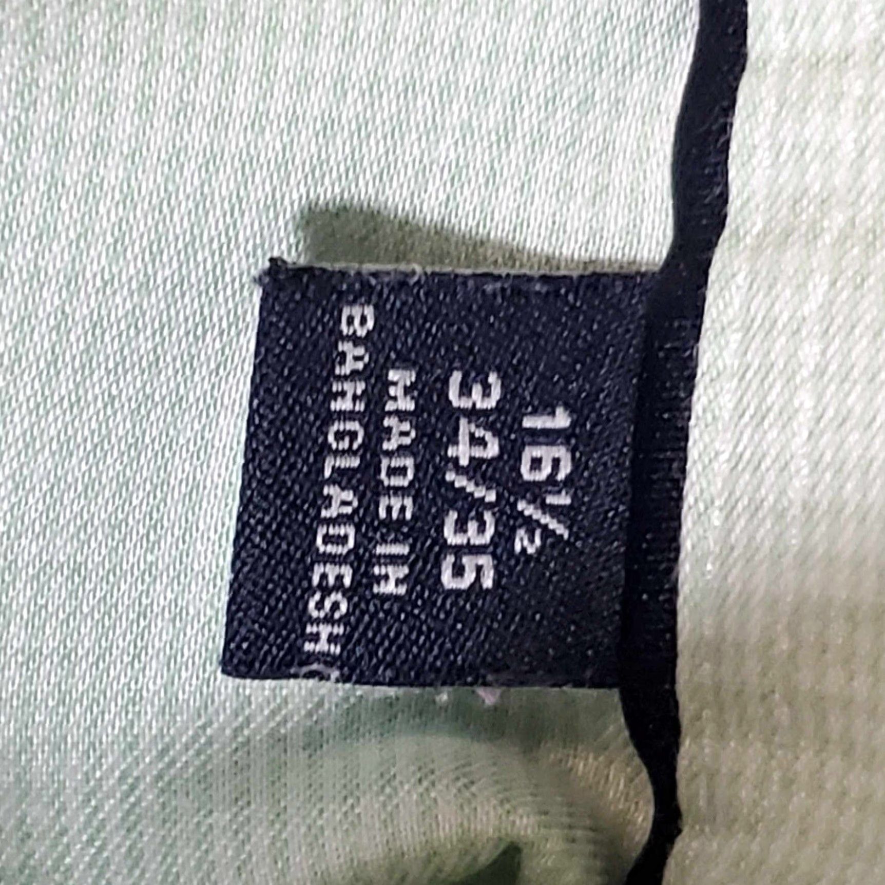 Tommy Hilfiger VINTAGE Tommy Hilfiger THFLEX Supima Slim Stretch Button-Down 16 Green Mens Shirt Size US L / EU 52-54 / 3 - 7 Thumbnail