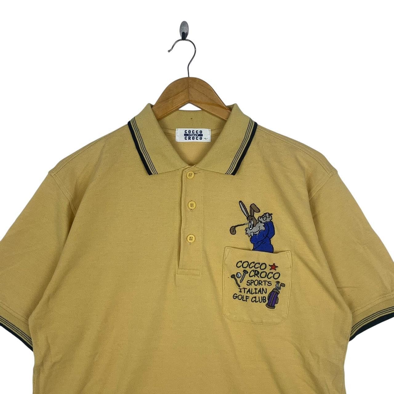 Vintage Vintage COCCO CROCO ITALY Golf Embroidered Polo Tee Shirt Size US L / EU 52-54 / 3 - 2 Thumbnail