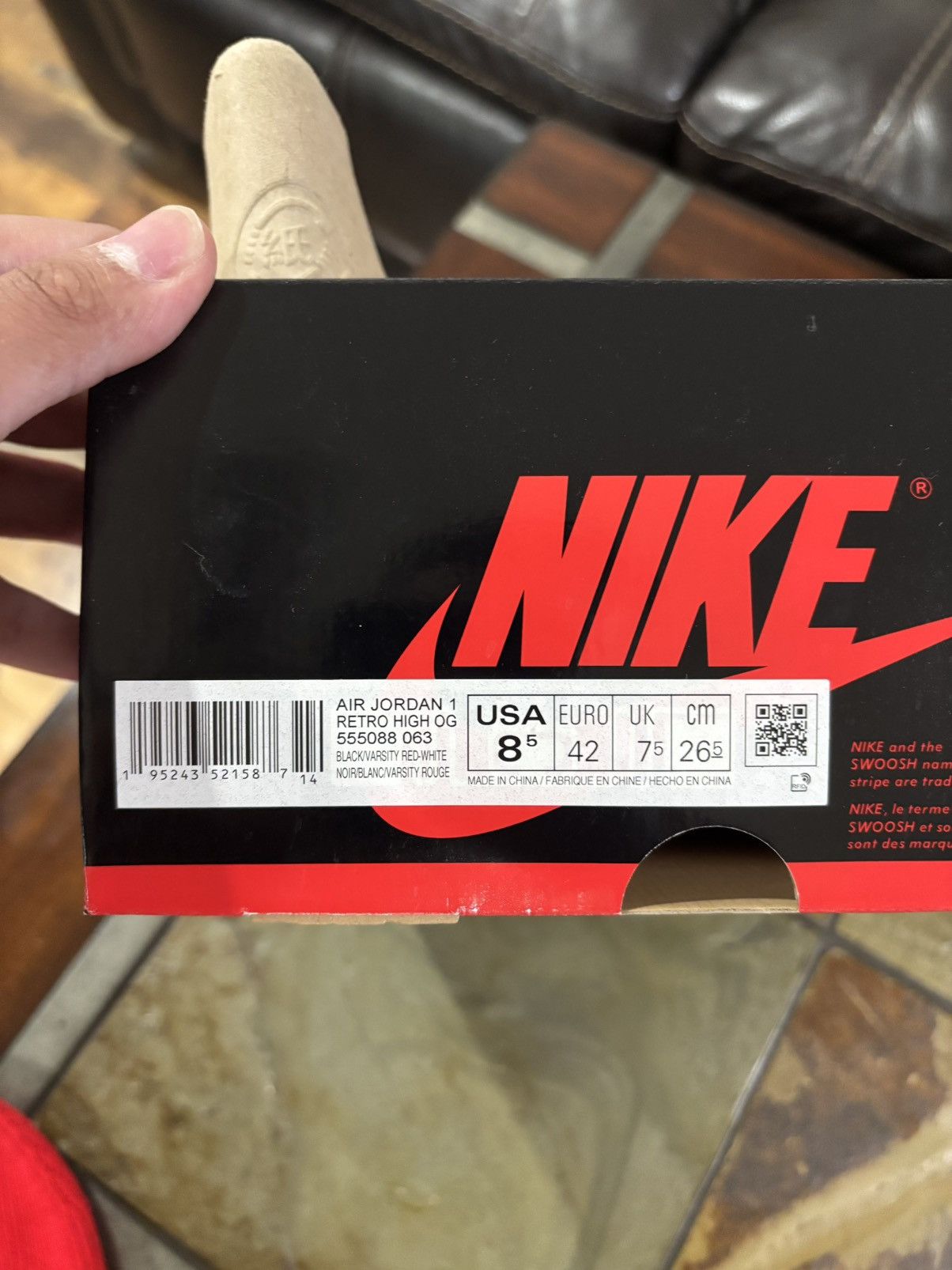 Jordan Brand Air Jordan 1 High og patent bred sneaker Size US 8.5 / EU 41-42 - 10 Thumbnail