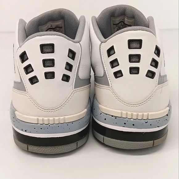 Jordan Brand Jordan Men's Flight 23 Cement 'White Black' Sneakers- US13 Size US 13 / EU 46 - 13 Thumbnail