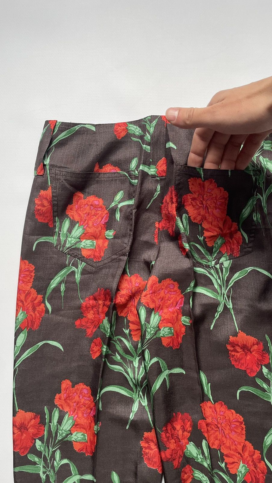 Dolce & Gabbana Dolche & Gabanna women pants Floral print Size 26" / US 2 / IT 38 - 9 Thumbnail