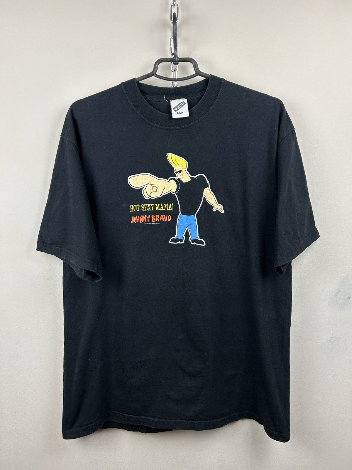 Vintage Vintage 1998 Johnny Bravo Hot Sexy Mama Black T-shirt Movie Size US L / EU 52-54 / 3 - 1 Thumbnail