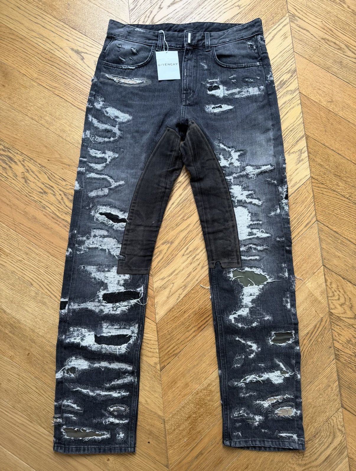 Givenchy Givenchy black jeans boro Matthew Williams Size US 30 / EU 46 - 2 Thumbnail
