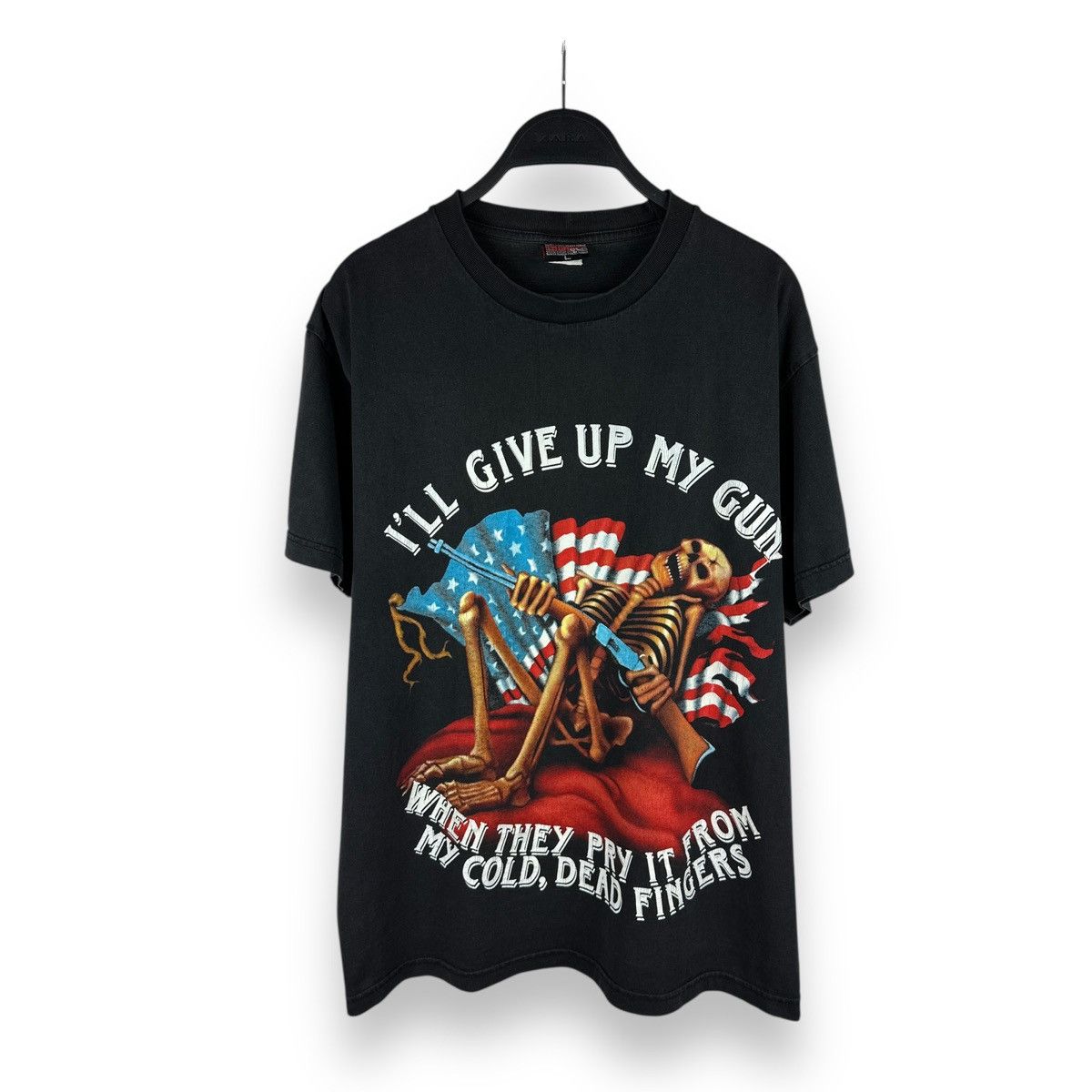 Vintage I'll Give Up My Gun When Pry It From My Cold Dead Fingers Size US L / EU 52-54 / 3 - 1 Thumbnail