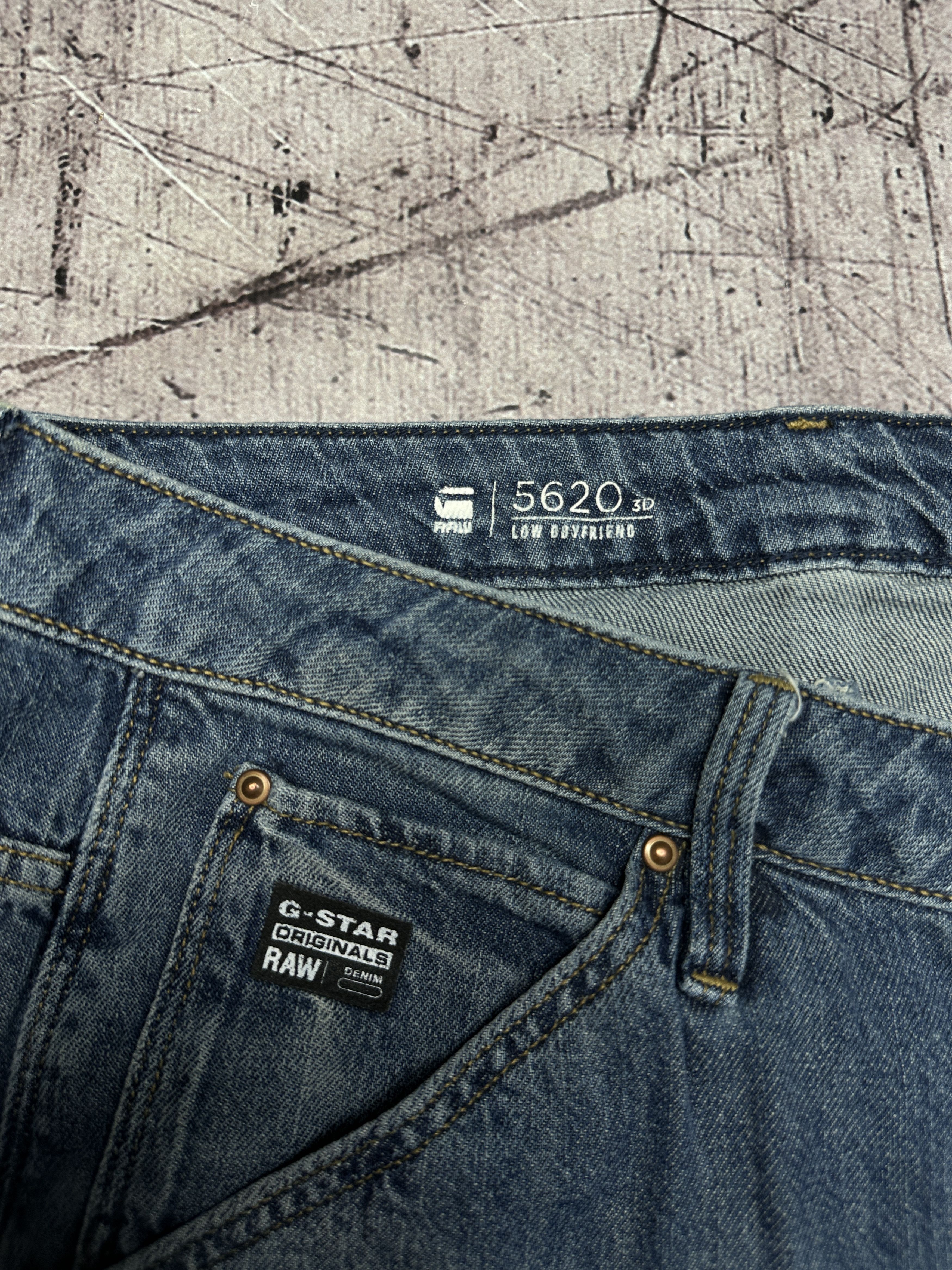 G-Star G Star Raw Womens 5620 3D Low Boyfriend Denim Pants Jeans Size 32" / US 10 / IT 46 - 3 Thumbnail