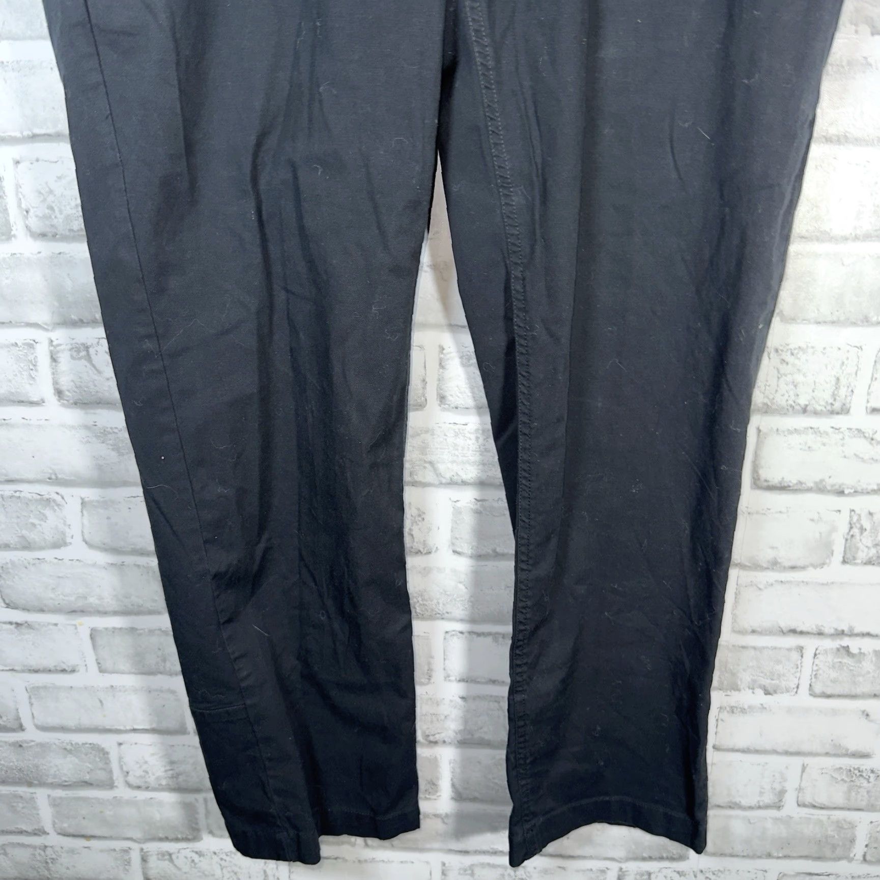 Vintage Rail Riders Pants Cargo Cotton Blend Black Mens 36x30 Regular Inseam 30 Size US 36 / EU 52 - 3 Thumbnail