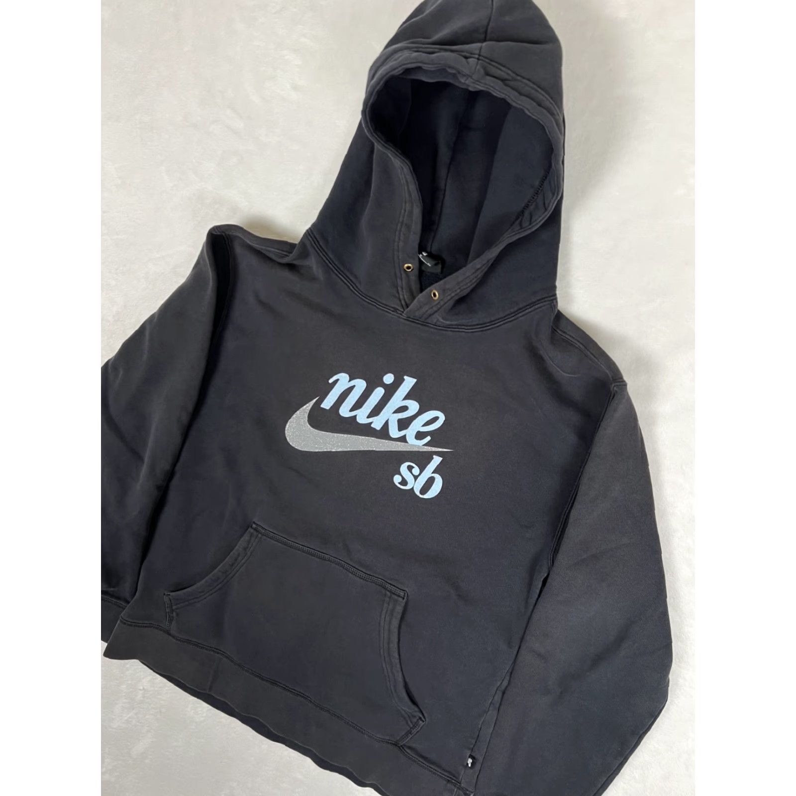 Nike VINTAGE Nike SB Hoodie Black Script Spell Out Logo Skate Sweatshirt Size Small M? Size US M / EU 48-50 / 2 - 3 Thumbnail