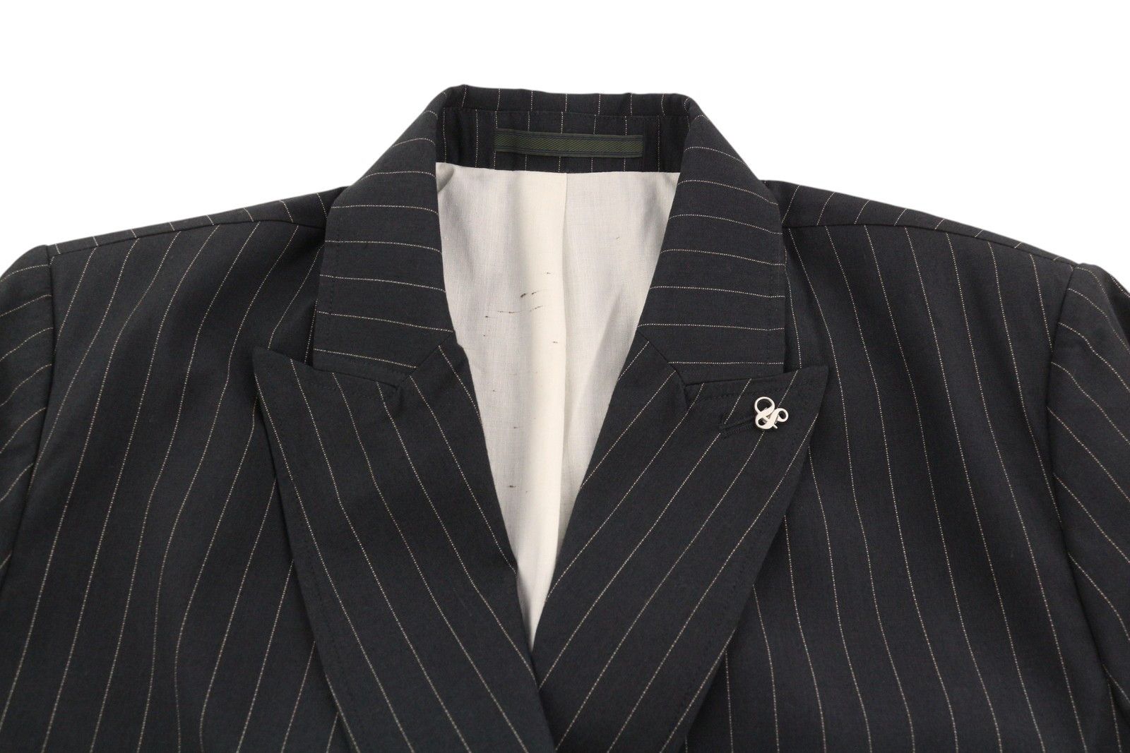 Scotch & Soda M Grey Melange Pinstripe Double-Breasted Blazer 88533 Size 38R - 5 Thumbnail