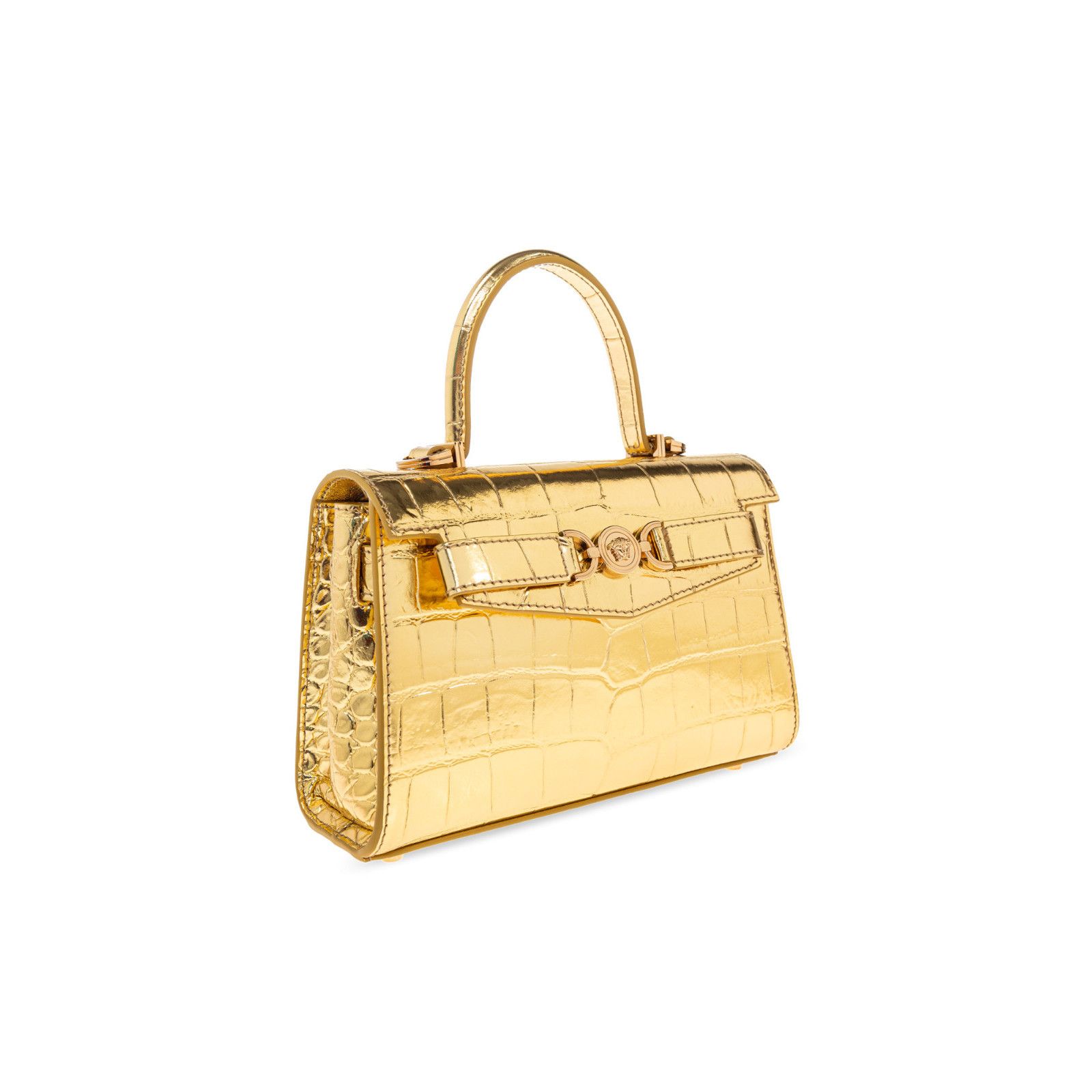 Versace VERSACE Gold Leather Top Handle Bag New & Authentic Size ONE SIZE - 3 Thumbnail