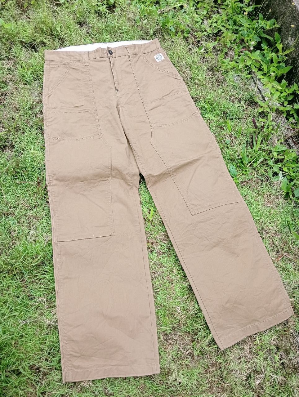 Japanese Brand JAPANESE SURPLUS SEMINARY JAPAN DOUBLE KNEE CARPENTER PANTS Size US 34 / EU 50 - 3 Thumbnail