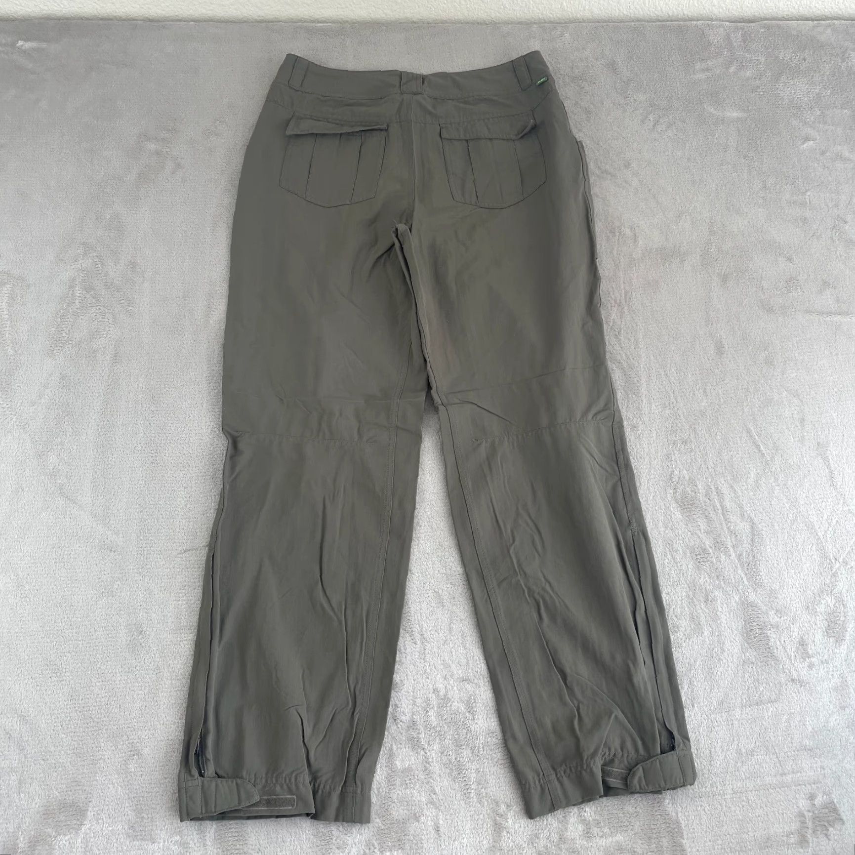 Vintage VINTAGE REI Escalante Hiking Pants Women 10 Green Nylon UPF 50 Ankle Zip Hike Outdoors Size 32" / US 10 / IT 46 - 5 Thumbnail