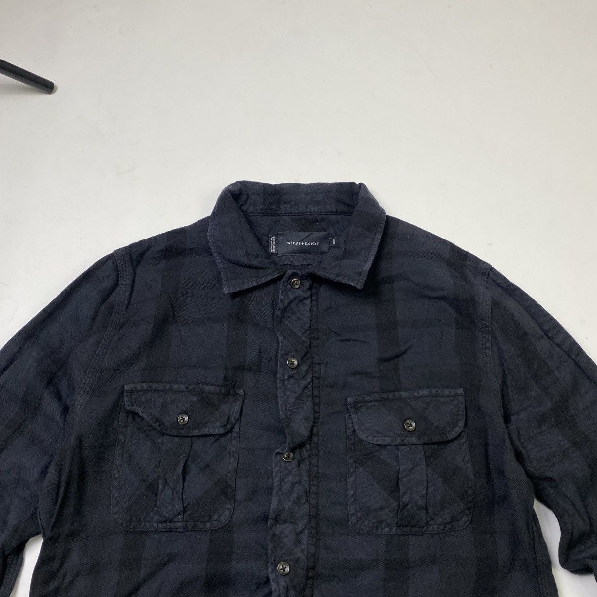 Le Grande Bleu (L.G.B.) × Wings + Horns Vintage Wings + Horn long sleeve zipper button shirt Size US M / EU 48-50 / 2 - 3 Thumbnail