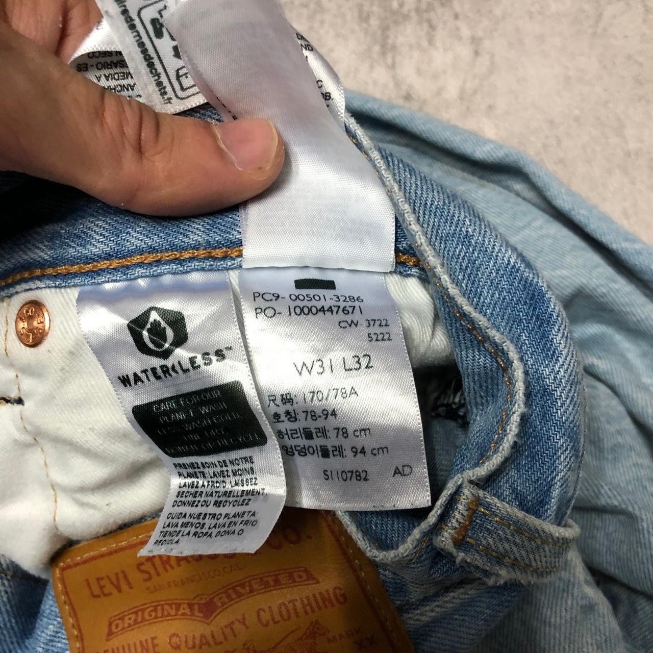 Levi's Levi's 501 blue denim jeans #denim Size US 31 - 4 Thumbnail