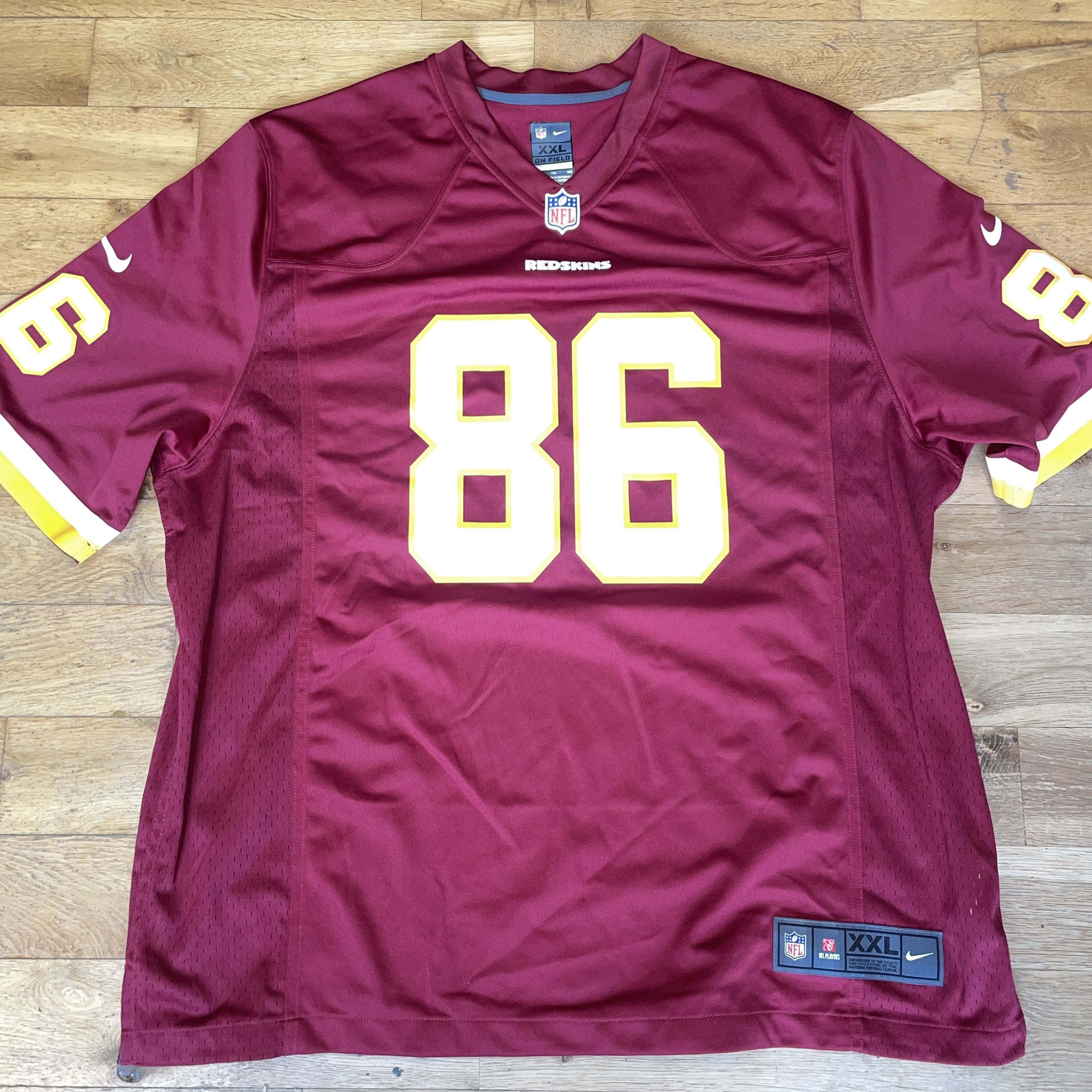 NFL × Nike NIKE NFL WASHINGTONS REDSKINS JERSEY REED T-SHIRT #87 XXL Size US XXL / EU 58 / 5 - 1 Thumbnail