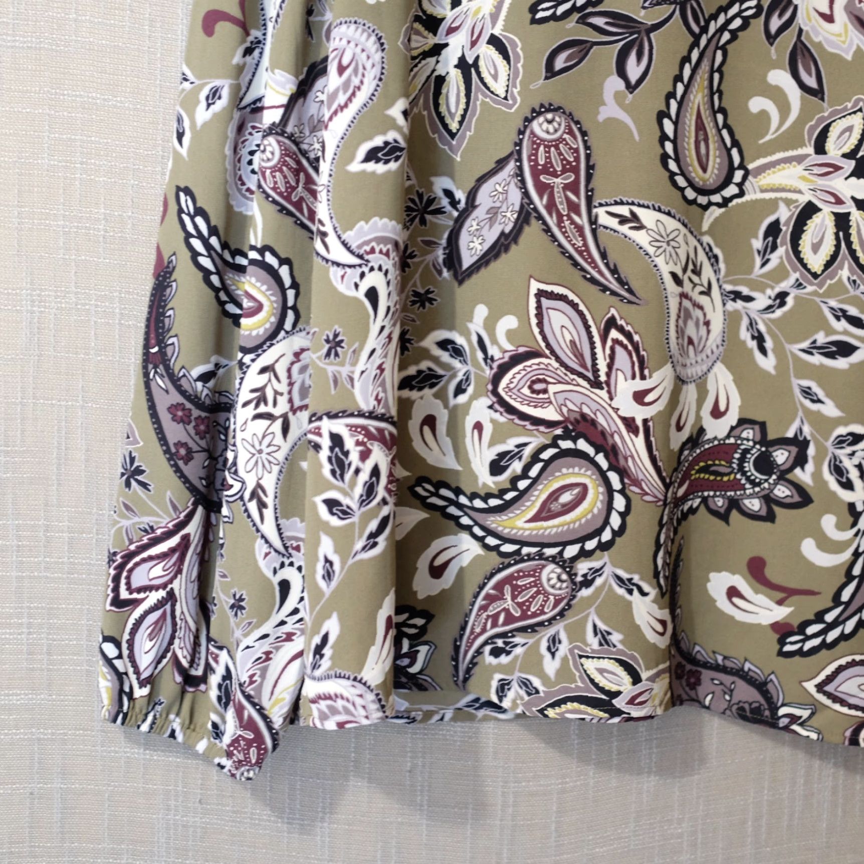 Loft EUC Loft Multicolor Floral Paisley Blouse Ruffle Sheer Womens XL Shirt Size XL / US 12-14 / IT 48-50 - 3 Thumbnail