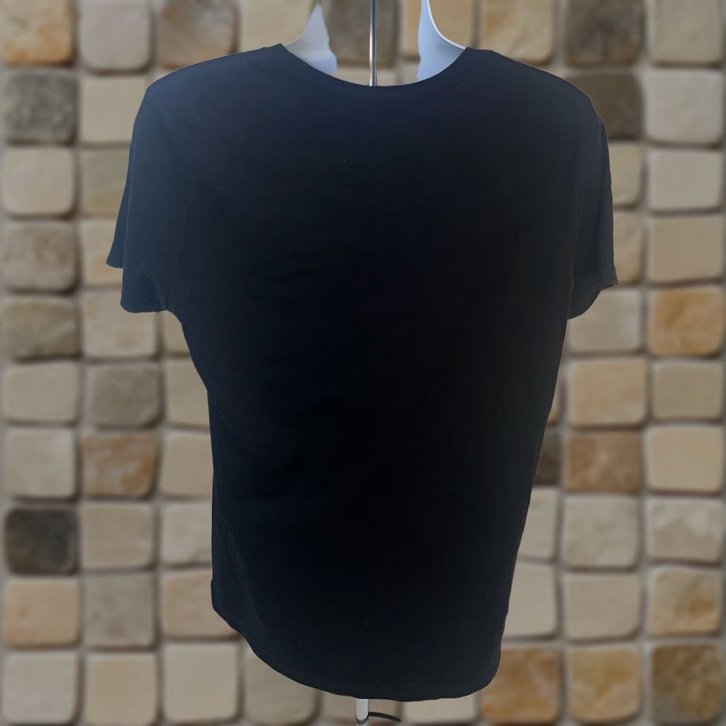 Vintage Friday The 13th Shirt Men L Black Crew Neck Short Sleeve Logo Knit Cotton 2010s Horror Jason Weekend Wear Adult Regular Fit Size US L / EU 52-54 / 3 - 1 Thumbnail
