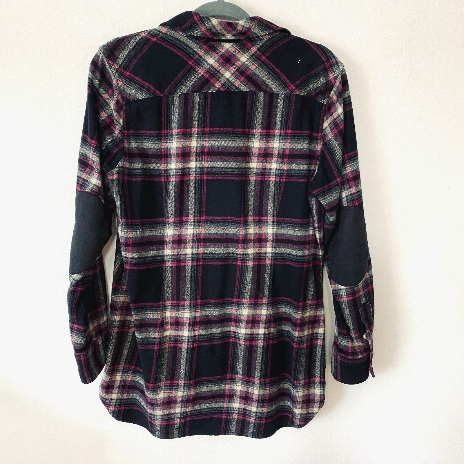 Other Soft Surroundings Magenta Plaid Button Embroidered Back M Size M / US 6-8 / IT 42-44 - 3 Thumbnail