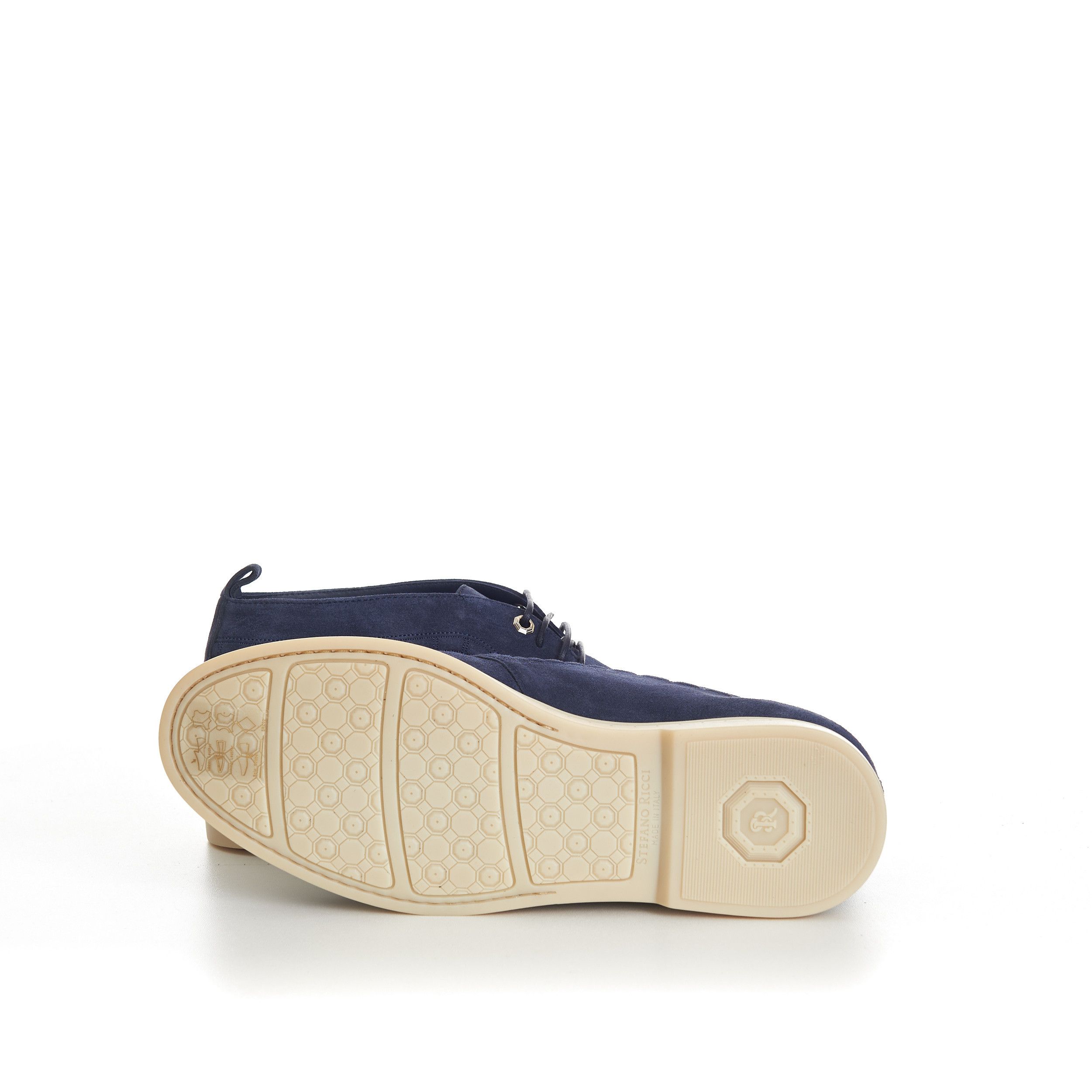 Stefano Ricci Blue Suede Lace Up Chukka Boots With Rubber Soles Size US 7.5 / EU 40-41 - 10 Thumbnail