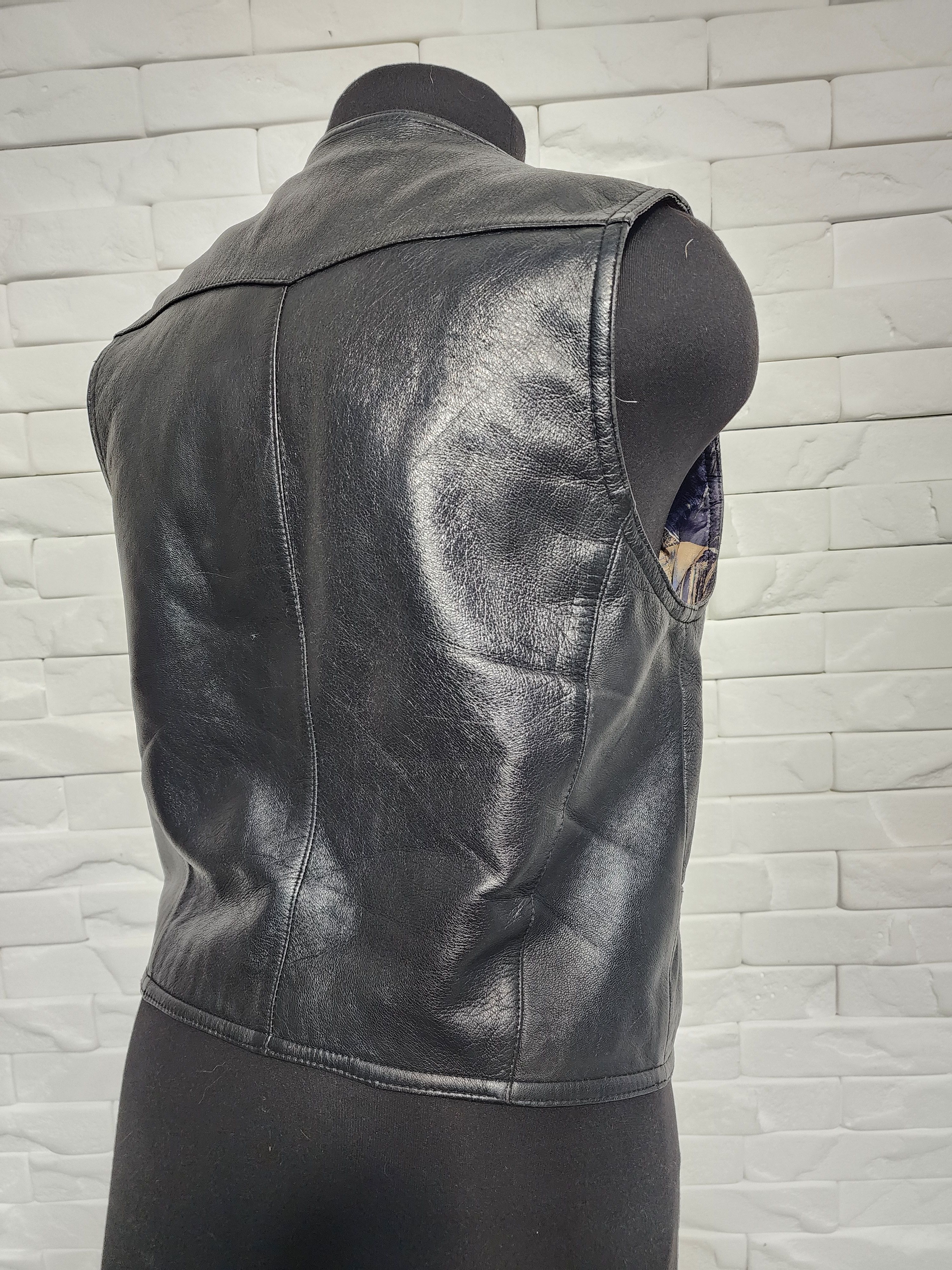 Other Genuine Leather Vest: Black Waistcoat Size US M / EU 48-50 / 2 - 5 Thumbnail