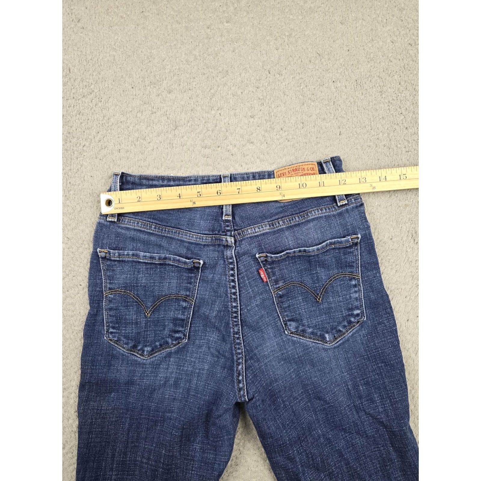 Levi's Levi's 721 High Rise Skinny Jeans Womens 27 Blue Medium Wash Stretch Denim Jeans Size 27 W27 L30 Size 27" / US 4 / IT 40 - 7 Thumbnail
