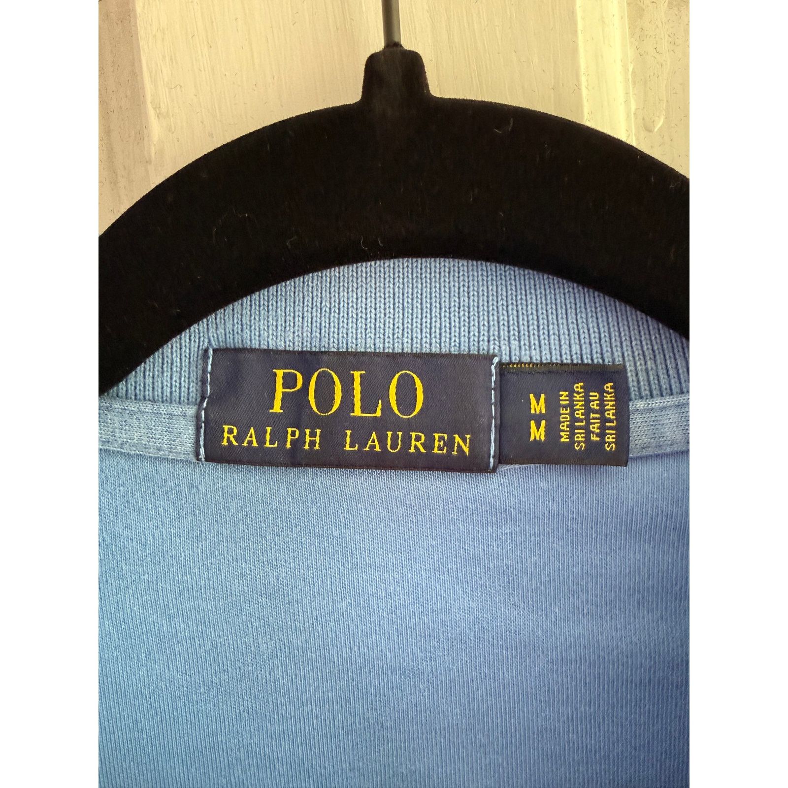Polo Ralph Lauren Polo Ralph Lauren Light Blue Polo Shirt Men's Gold Pony Med Size US M / EU 48-50 / 2 - 2 Thumbnail