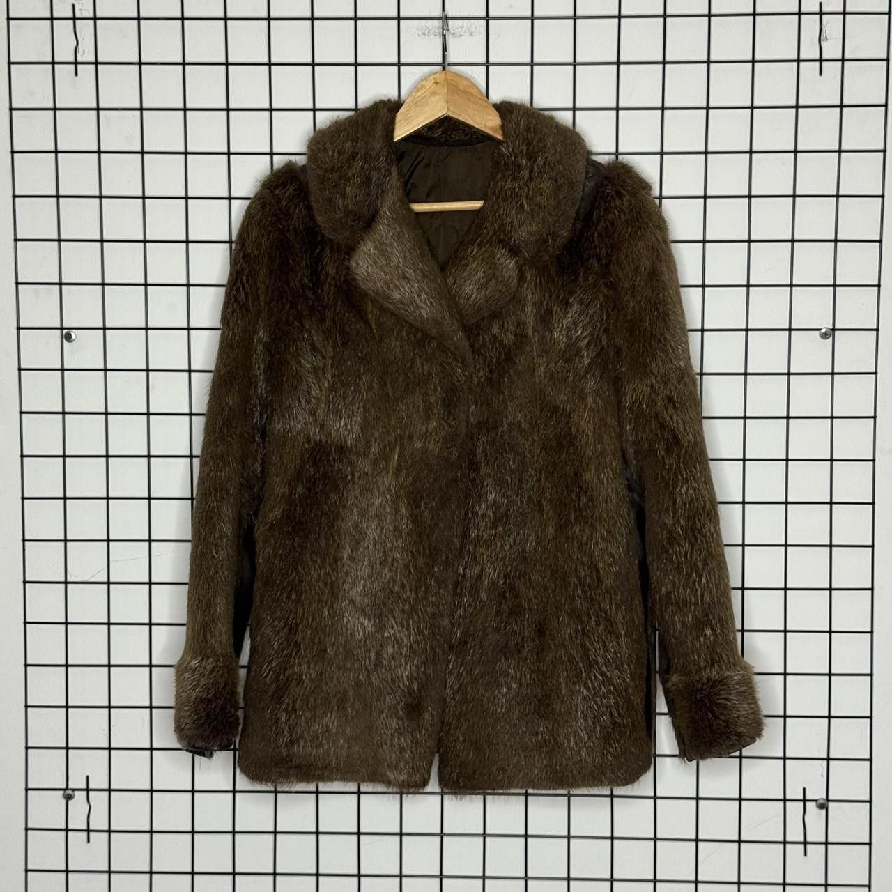 Vintage Nutria Real Fur Jacket Womans Brown Size M / US 6-8 / IT 42-44 - 4 Thumbnail