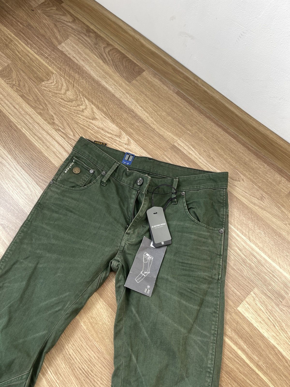 G-Star New G-Star Raw ARC 3D Slim COJ Cargo Jeans Green 29x34 Size US 29 - 5 Thumbnail