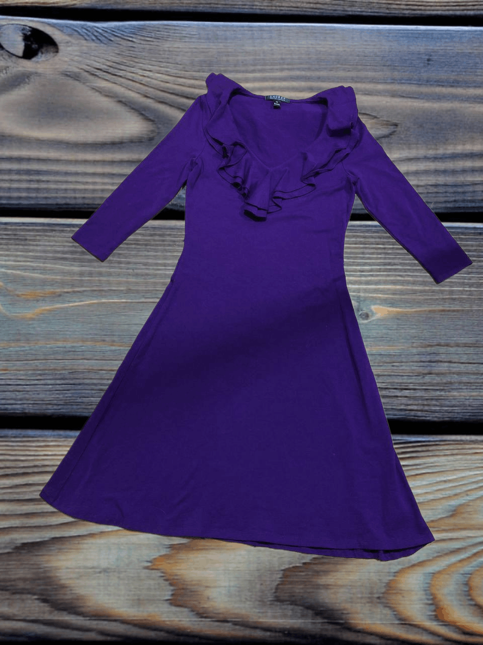 Lauren Ralph Lauren Unusual Purple Midi Dresses Lauren Ralph Lauren Size XS / US 0-2 / IT 36-38 - 1 Thumbnail