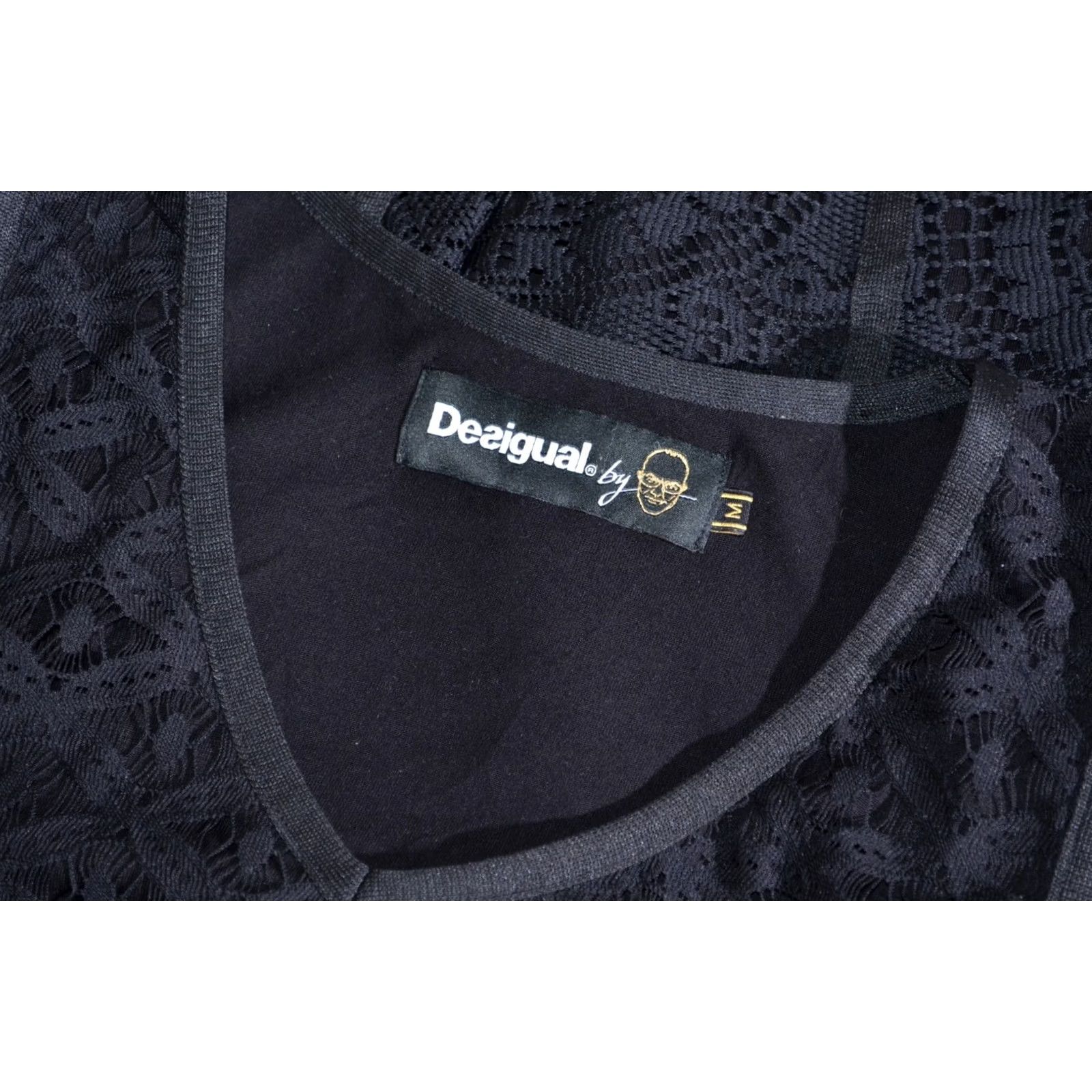 Desigual Desigual bu Lacroix Women's Black Lace Dress Sleeveless Lined Size M Dress Women's Black Lace Sleeveless Lined M Size M / US 6-8 / IT 42-44 - 7 Thumbnail