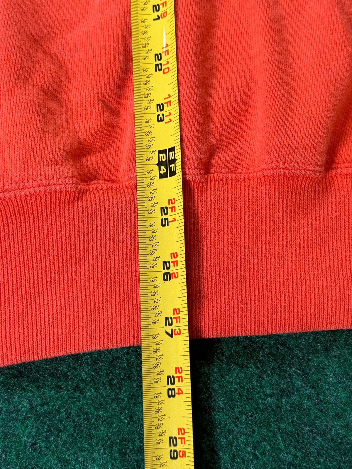 Champion × Vintage Vintage 90s Y2K Champion Orange Crewneck Fall Sweatshirt Size US XL / EU 56 / 4 - 5 Thumbnail