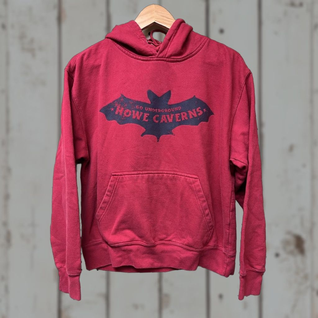 Vintage Howe Caverns Red Small Hoodie Sweatshirt Pullover New York Size US S / EU 44-46 / 1 - 1 Thumbnail