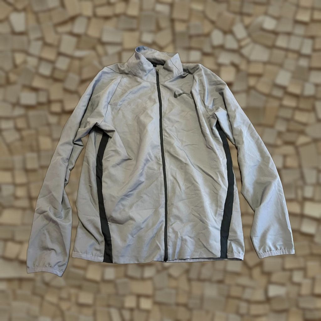 Nike Nike Jacket Mens Small Gray Black Logo Dri-Fit Full Zip Open-Box? Size US S / EU 44-46 / 1 - 1 Thumbnail