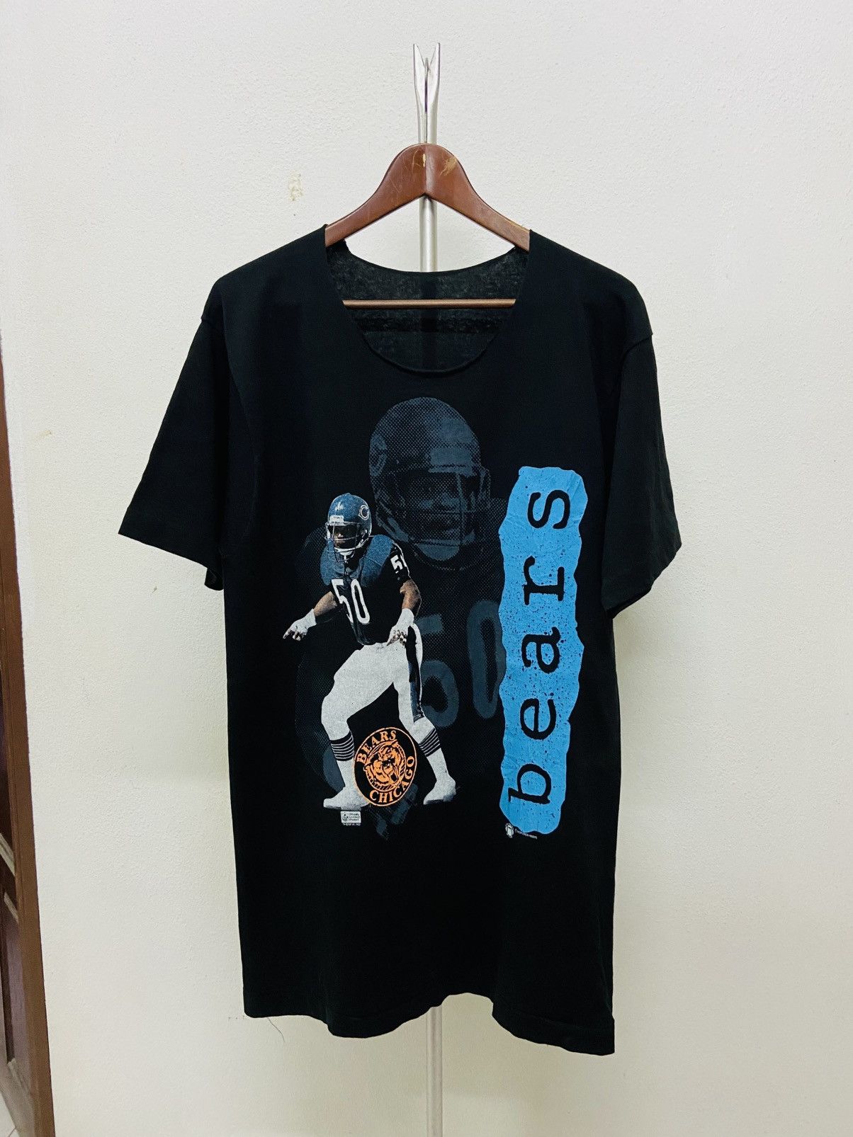 Vintage VINTAGE MIKE SINGLETARY CHICAGO BEARS DISTRESSED TEE Size S / US 4 / IT 40 - 2 Thumbnail