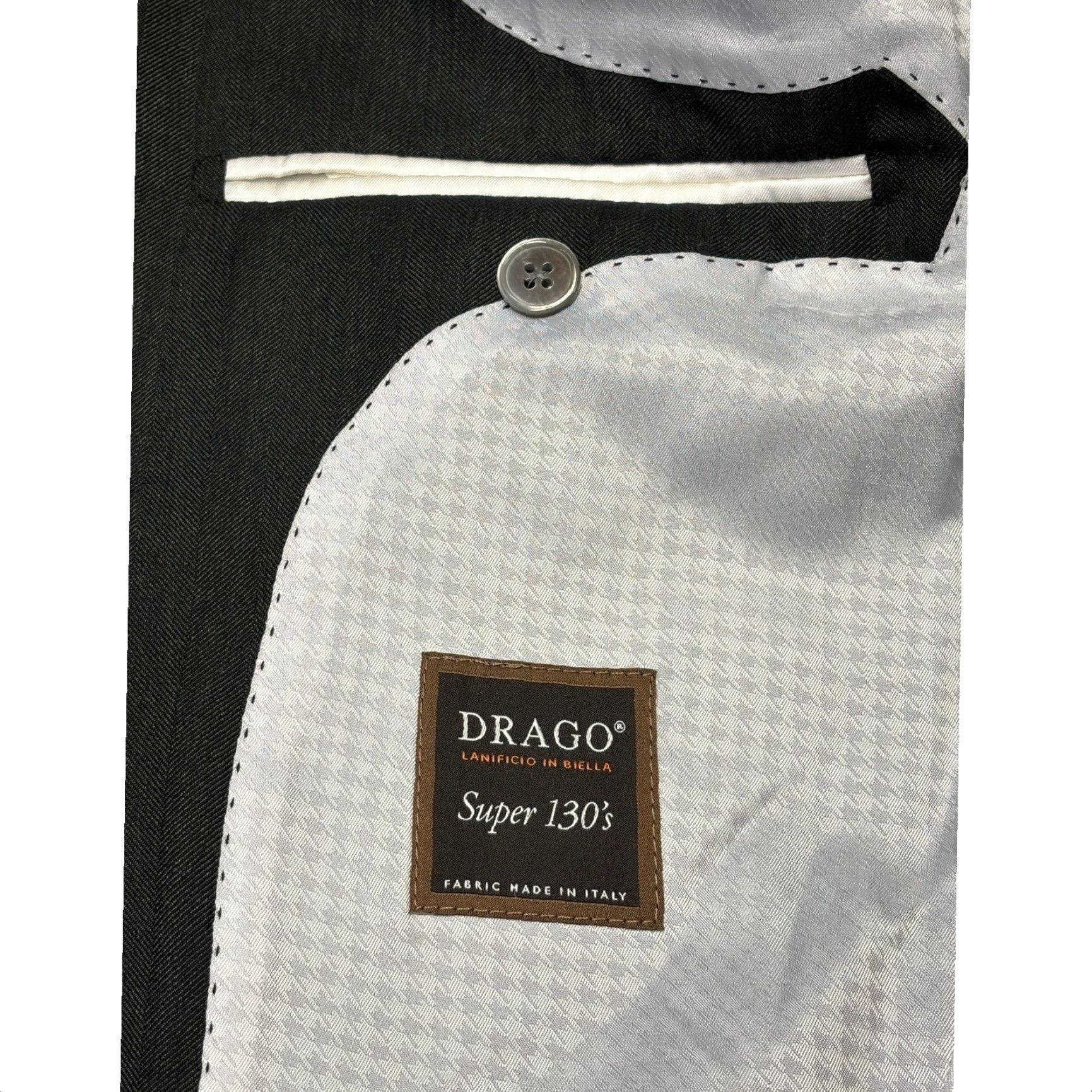 Suitsupply Suitsupply La Spalla Drago Super 130s Wool Blazer Jacket Grey Herringbone 34R Size 34R - 7 Thumbnail