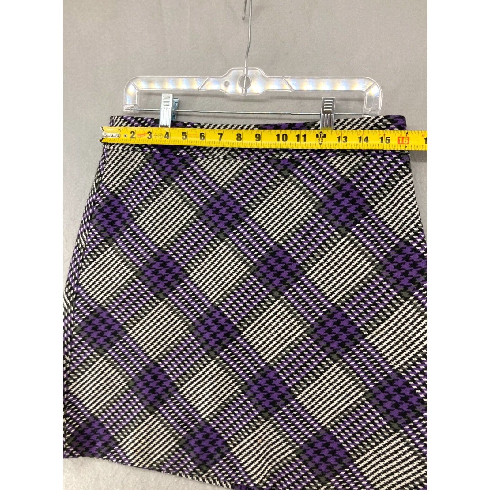 Loft LOFT Skirt Women's 10P Short Wool Tweed Check Multicolor A-Line Petites Womens Size 32" / US 10 / IT 46 - 2 Thumbnail