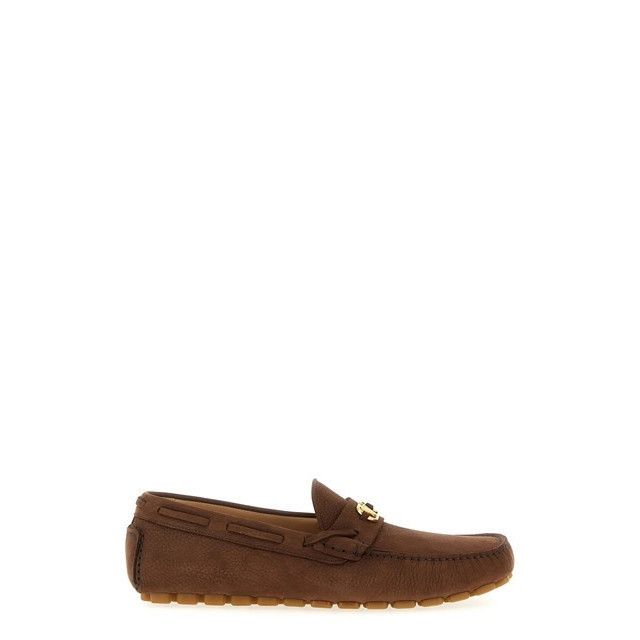 VALENTINO GARAVANI Driver Brown Suede Loafers New (Men's siz