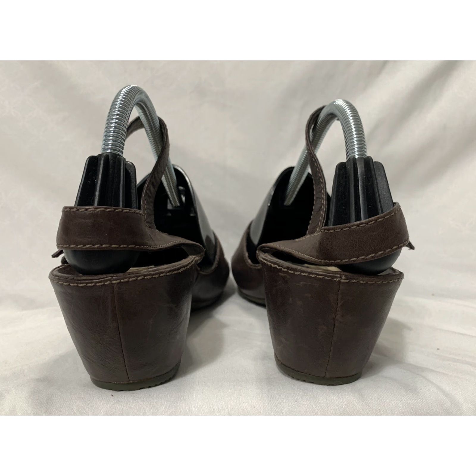 Ecco Womens ECCO Sandals Sz 41 10 Brown Leather Adjustable Straps VGUC Size US 10 / IT 40 - 4 Thumbnail