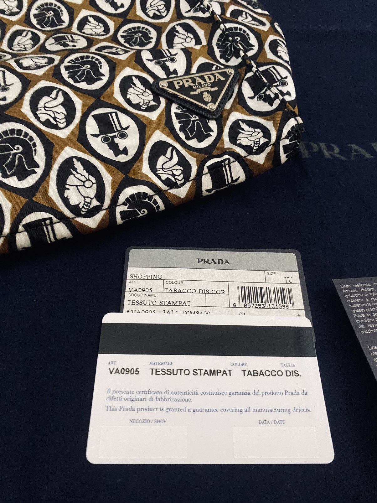 Prada Prada 🇮🇹 tabacco esquire’s techno logo reversible tote NEW Size ONE SIZE - 13 Thumbnail