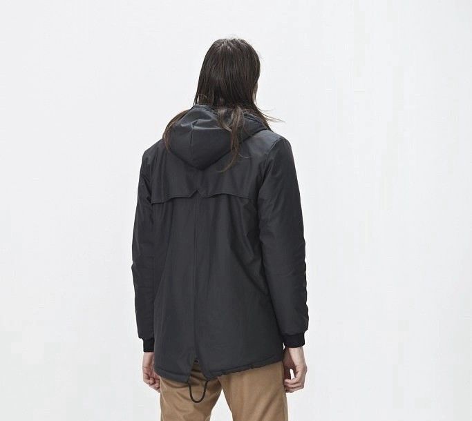 Rains Rains Thermal Padded N3B Warm Waterproof Black Jacket Size US M / EU 48-50 / 2 - 2 Thumbnail