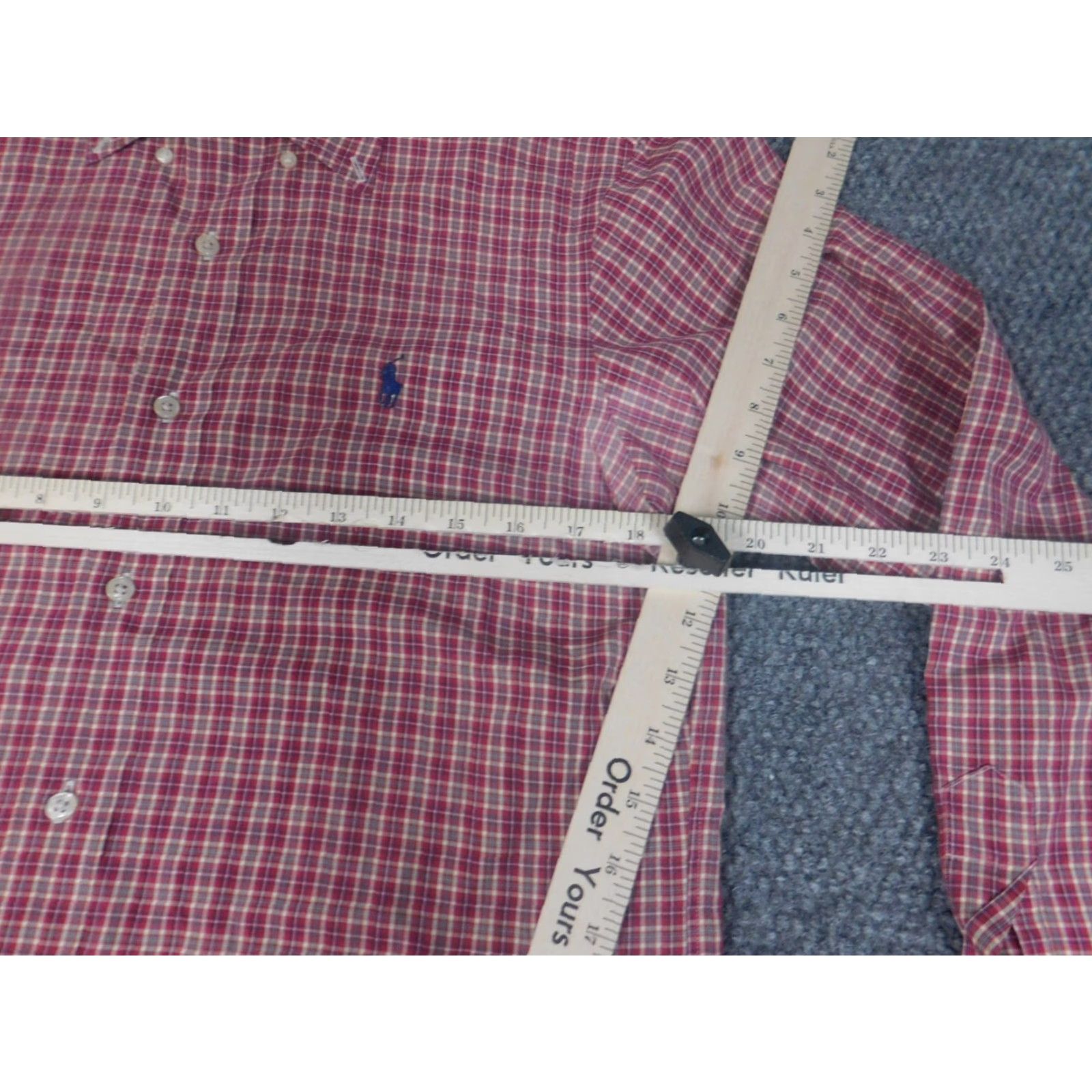 Ralph Lauren Ralph Lauren Shirt Mens Small Red Plaid Custom Fit Button Up Pony Logo Size US S / EU 44-46 / 1 - 6 Thumbnail
